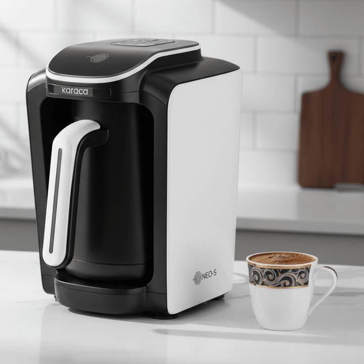 Karaca Hatır Neo - S Mælk Tyrkisk Kaffemaskine - Porcelæn Hvid - Løven Home