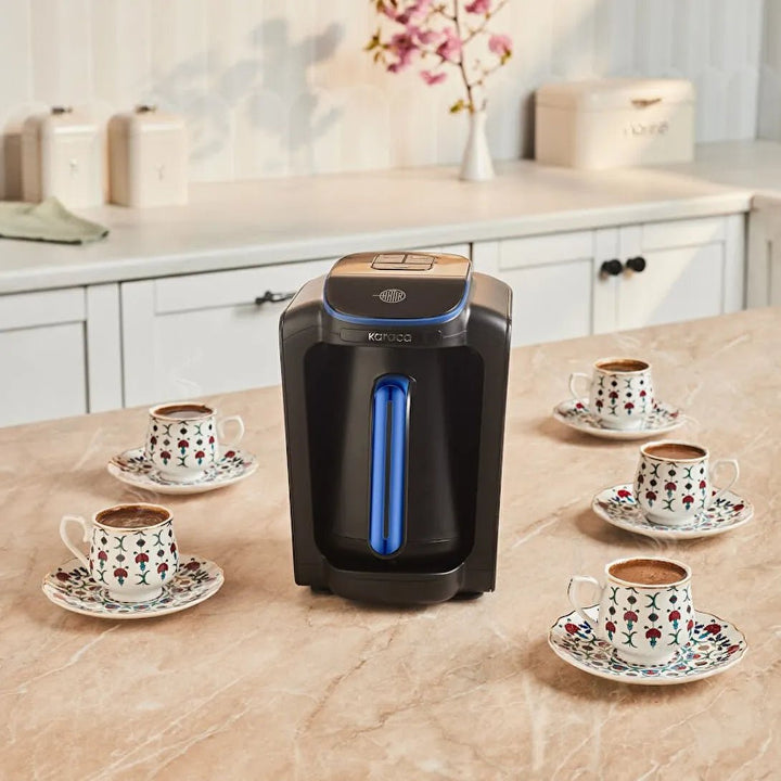 Karaca Hatır Neo - S Tyrkisk Kaffemaskine – Blå (Mælkefunktion) - Løven Home