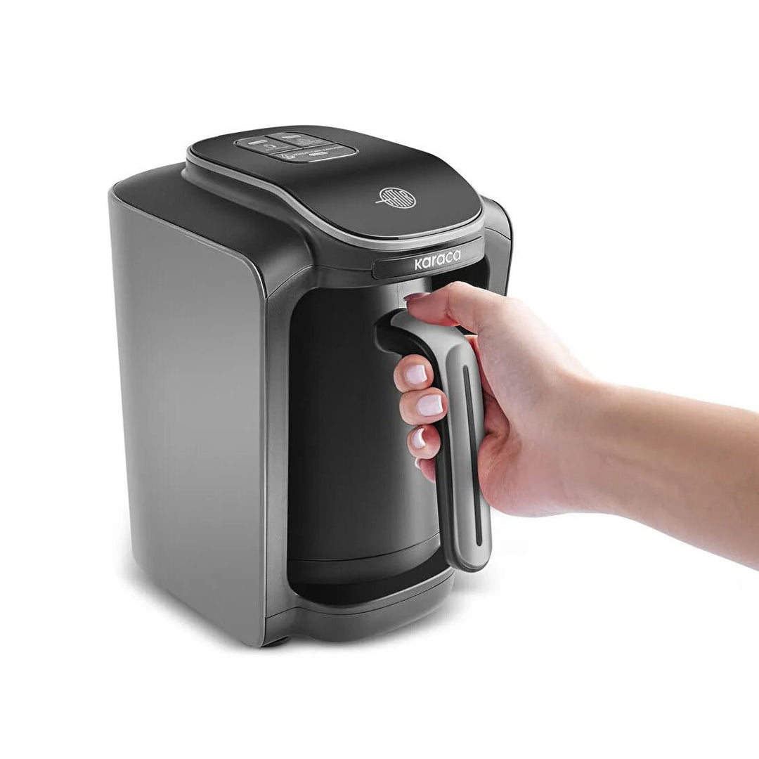 Karaca Hatır Neo - S Tyrkisk Kaffemaskine – Space Grå (Mælkefunktion) - Løven Home