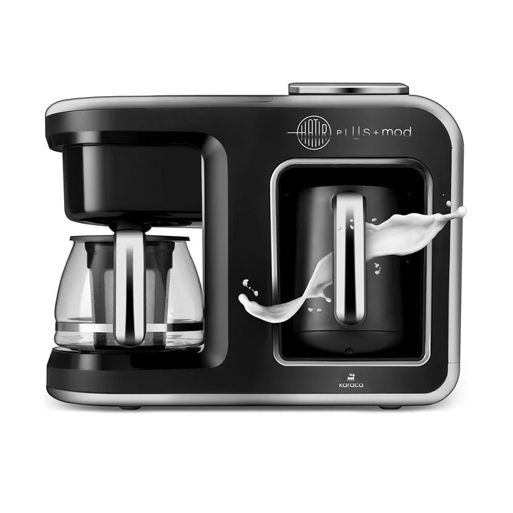 Karaca Hatir Plus Mod 5 - i - 1 Talende Kaffemaskine - Tyrkisk Kaffe, Mælk & Filterkaffe - Kølig Grå - Løven Home