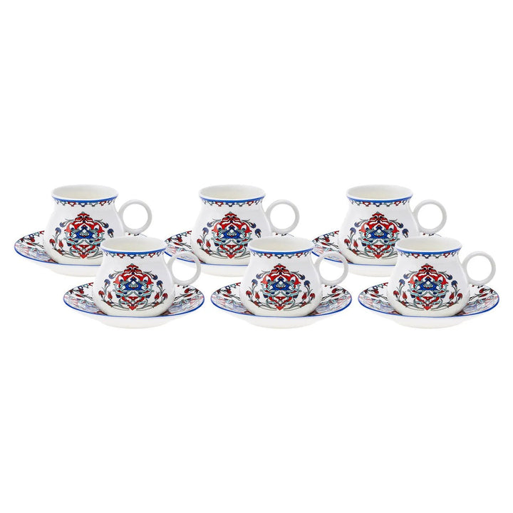 Karaca Hattat Espresso Kaffesæt til 6 personer – 90 ml - Løven Home