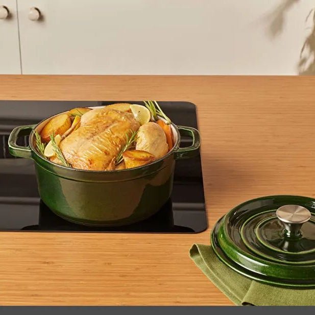 Karaca Heritage Emaljeret Støbejernsgryde – Grøn - 24 cm - 3,7 Liter - Løven Home
