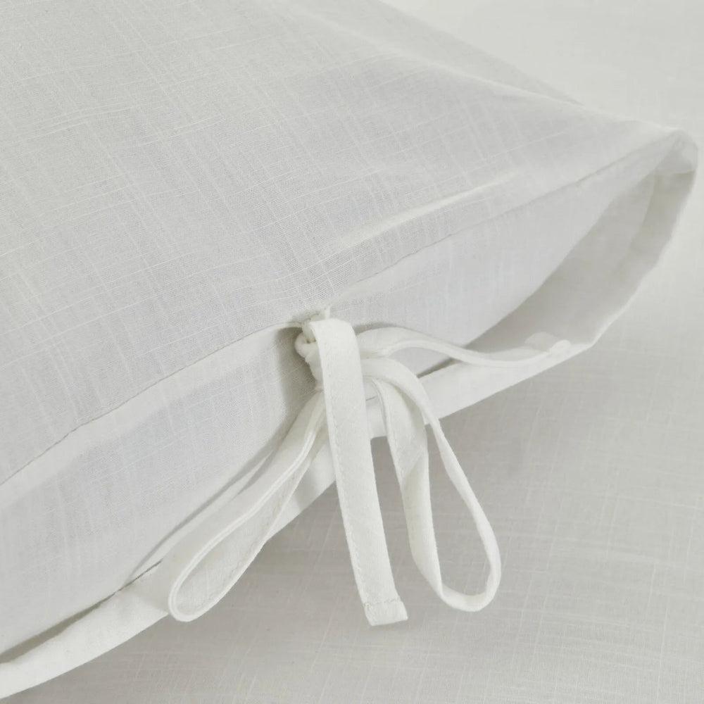 Karaca Home 4 Element Hvid 100 % Bomuld Sengetøj Dobbeltsæt – Hava - Løven Home