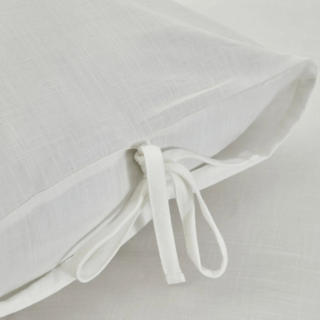 Karaca Home 4 Element Hvid 100 % Bomuld Sengetøj Dobbeltsæt – Hava - Løven Home