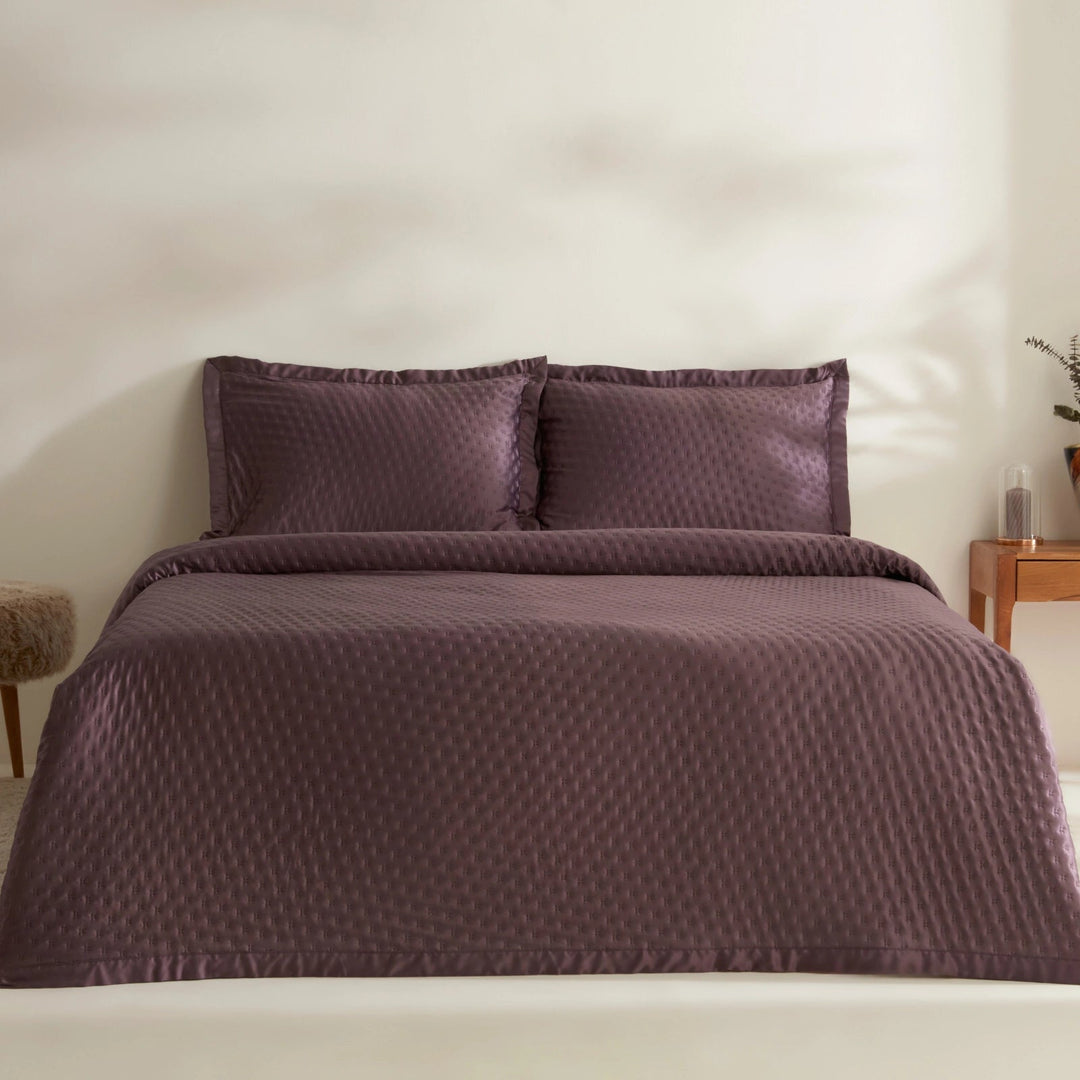 Karaca Home Alice Dobbeltseng - Overtræk – Mørklilla (Murdum) - Løven Home