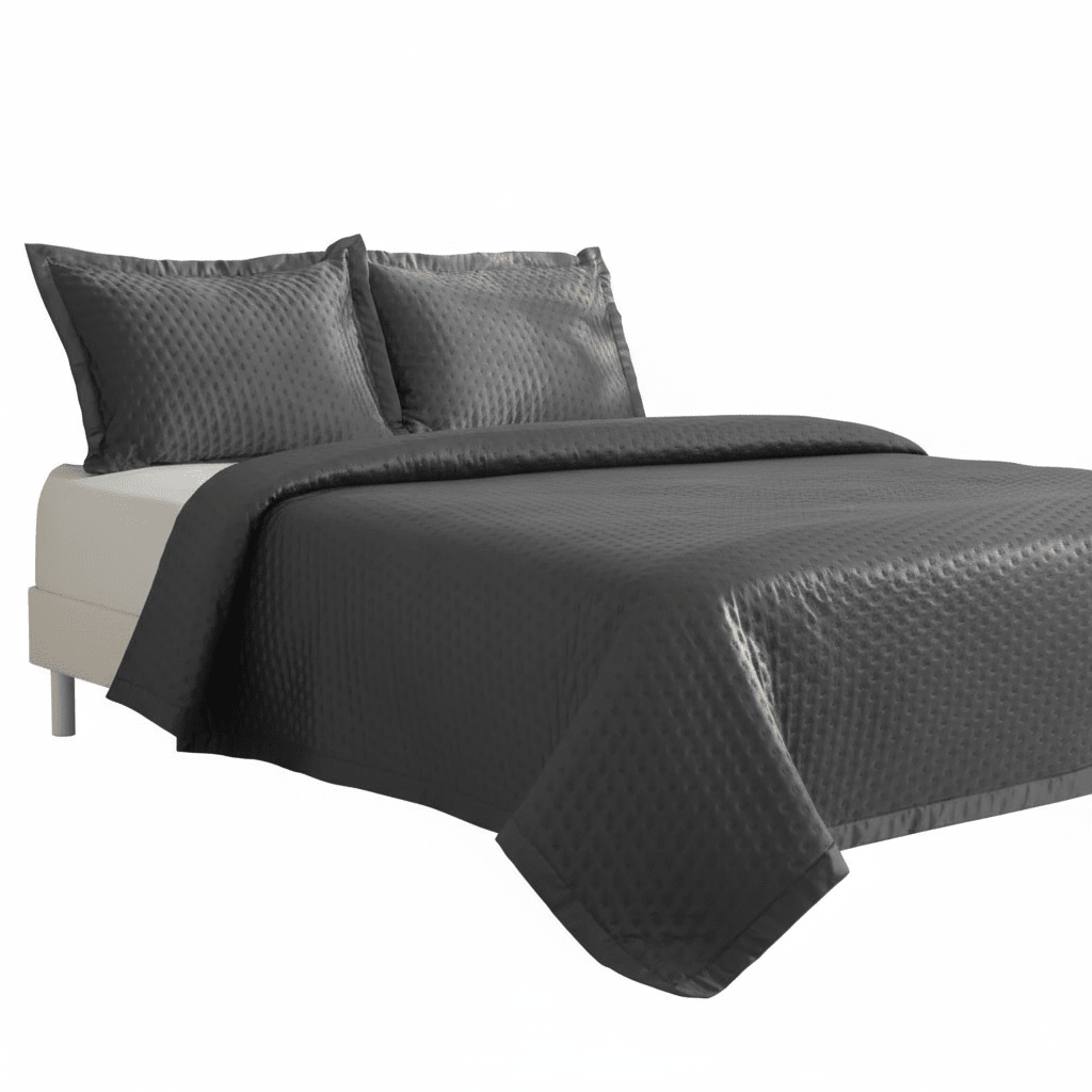 Karaca Home Alice – Dobbeltseng Sengetæppesæt 240x250 cm, Antracit - Løven Home