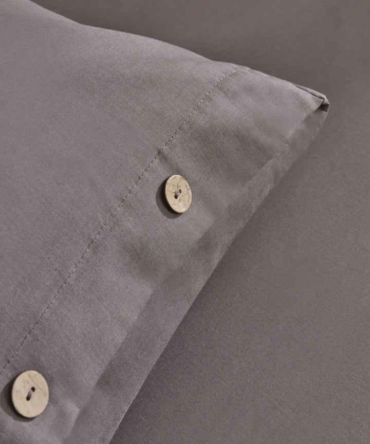 Karaca Home Basis 100 % bomuld dobbeltseng - sengesæt – Antracit - Løven Home