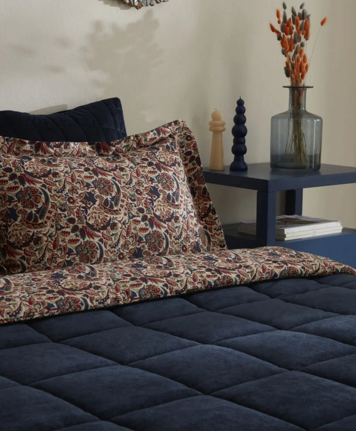 Karaca Home Cassie Luxury Dobbeltseng - Sæt – Navy - Løven Home