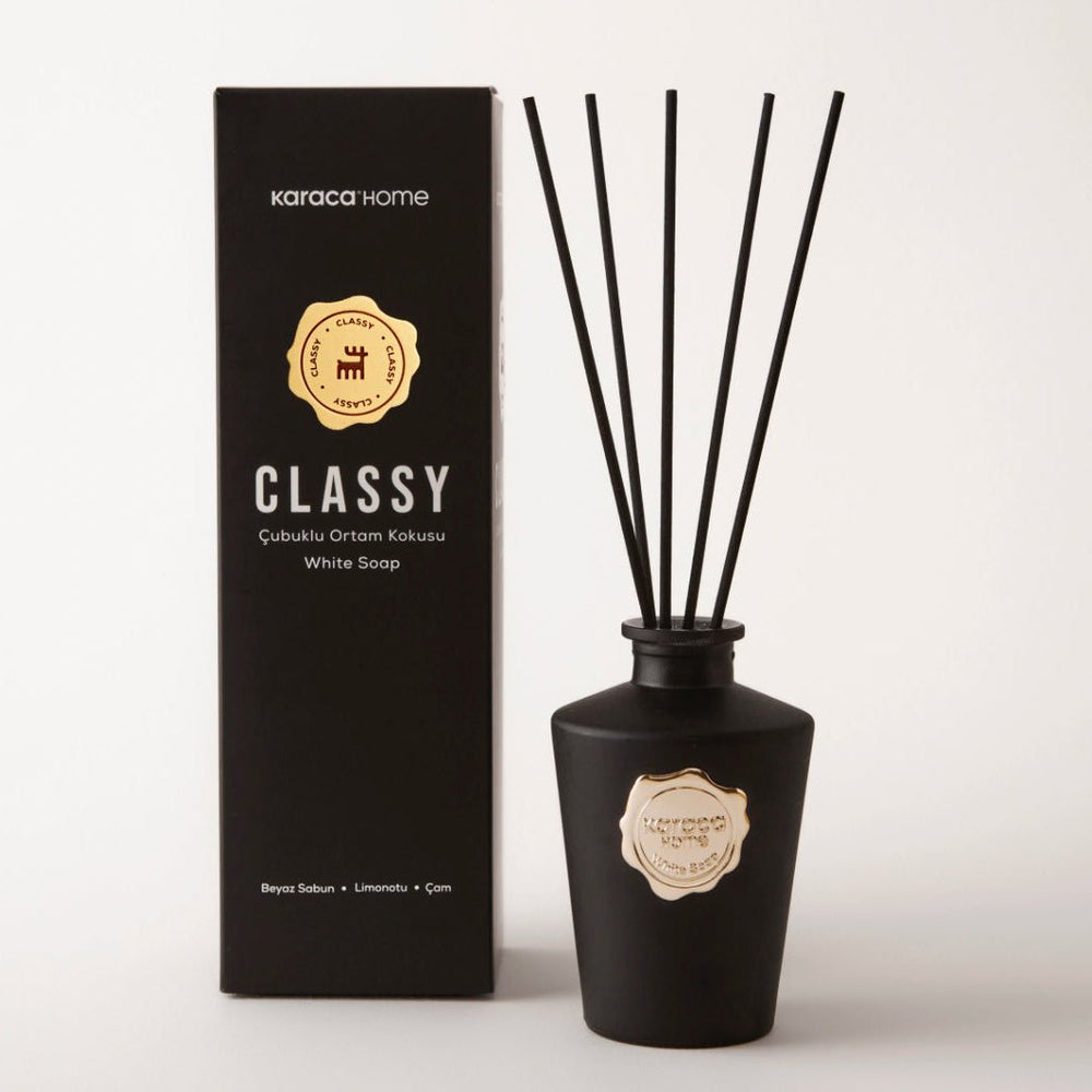 Karaca Home Classy Duftspreder m/Duftpinde – Hvid Sæbe - 200 ml - Løven Home