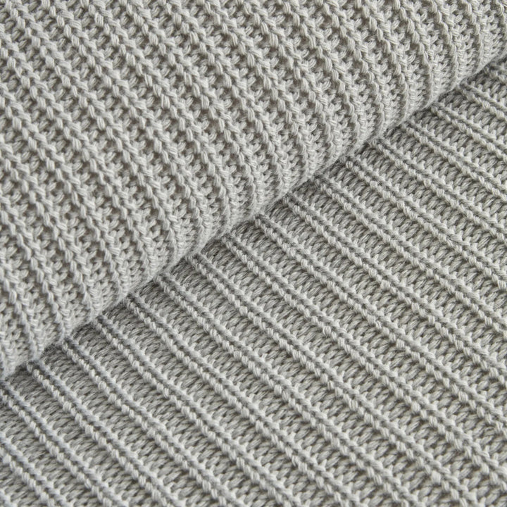 Karaca Home Cool Touch Dobbelt Strik Sengetæppe Grå, 200x220 cm - Løven Home