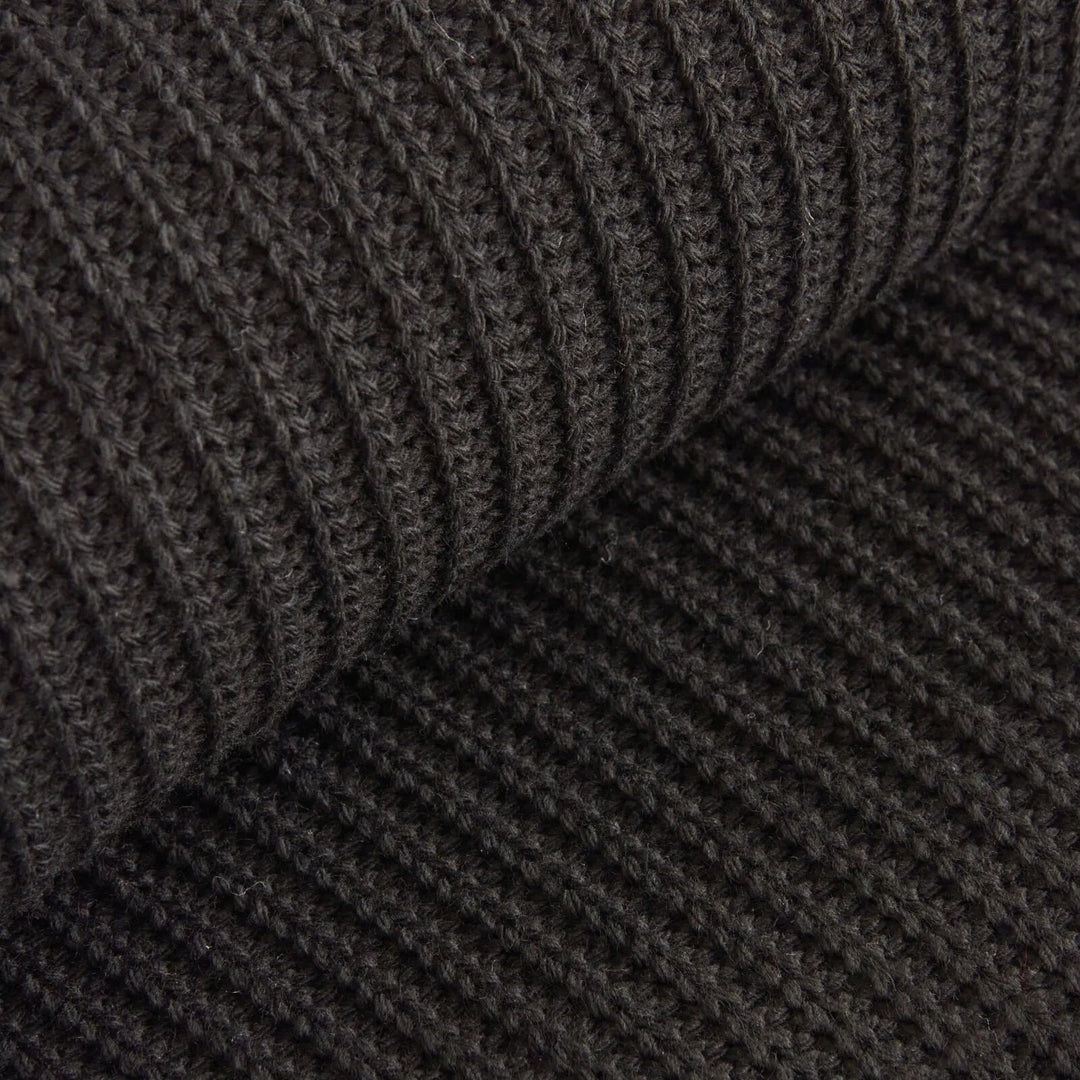 Karaca Home Cool Touch Sort Trikoblivplaid – Dobbelt Sengetæppe - Løven Home