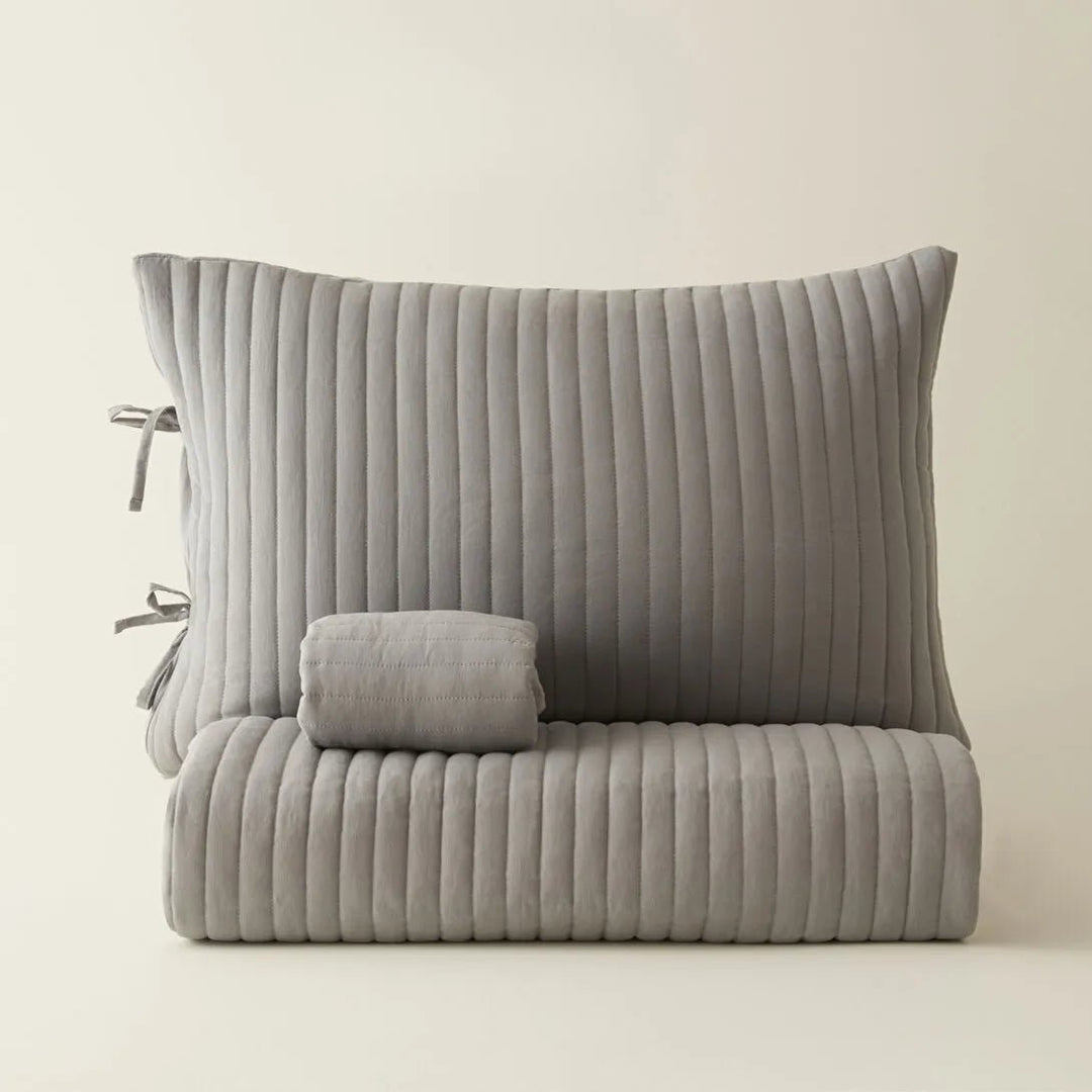 Karaca Home Elie – Dobbeltseng Sengetæppe 230x240 cm - Grå - Løven Home