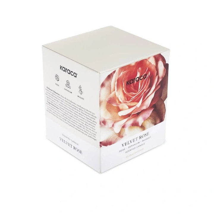 Karaca Home Floral Intense duftlys – Velvet Rose - 170 g - Løven Home