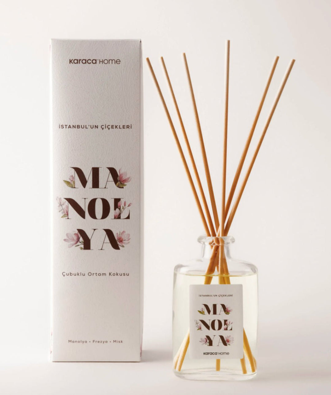 Karaca Home Istanbul’s Blomster - serie Duftspreder med Duftpinde – Magnolia – 200 ml - Løven Home