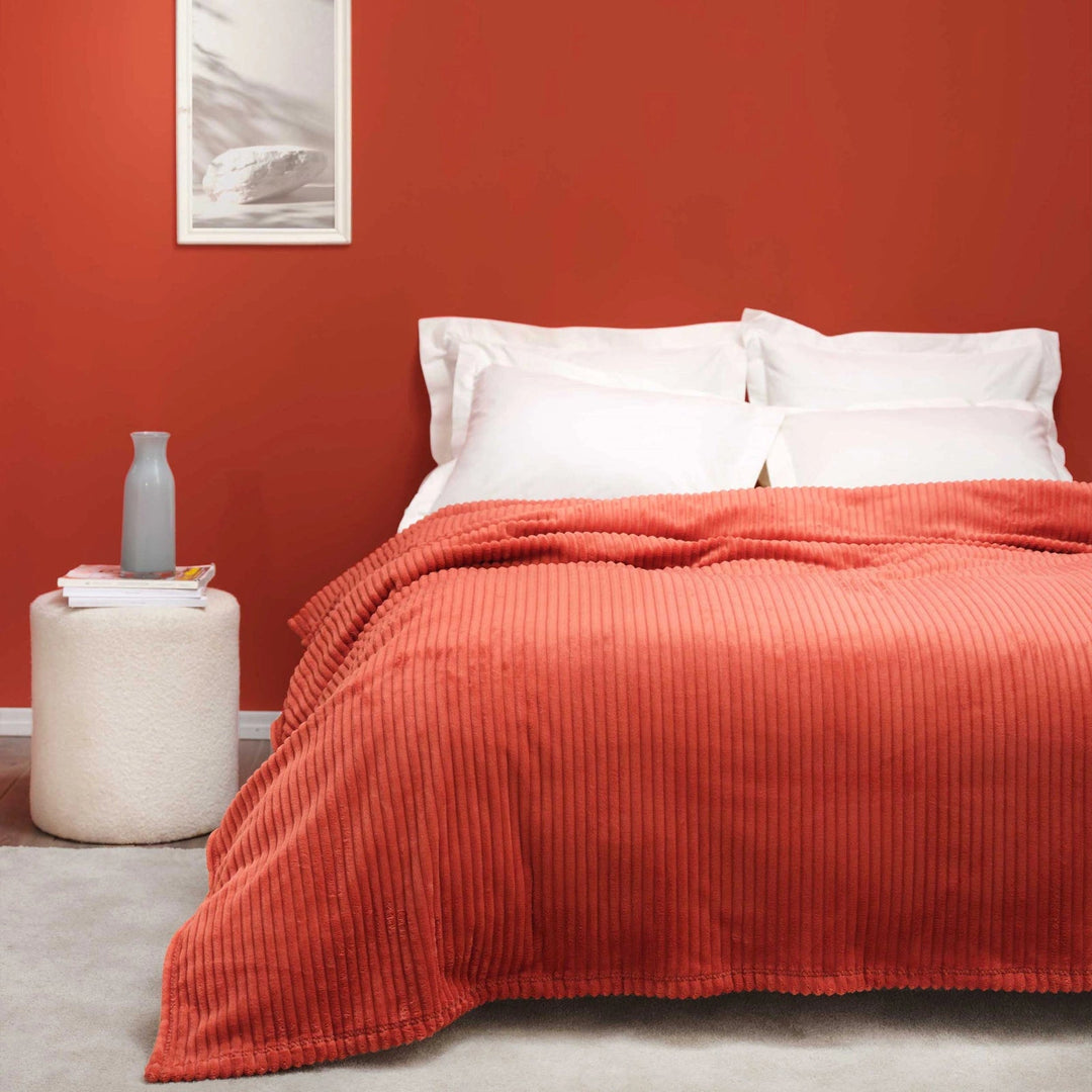 Karaca Home Joena Terracotta dobbeltseng - tæppe - Løven Home