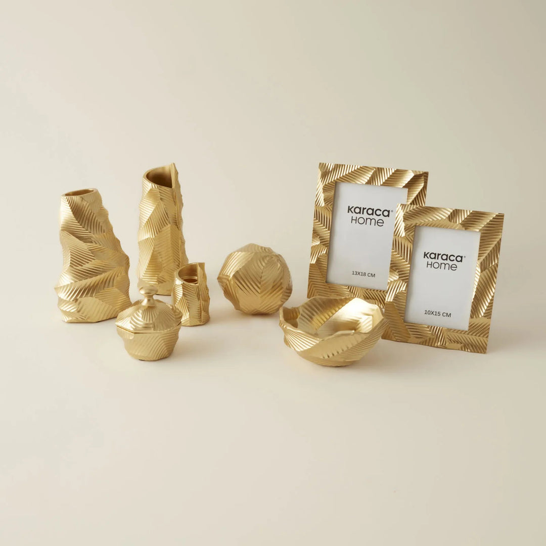 Karaca Home Lana Fotoramme – 17,8 × 22,8 cm - Guld - Løven Home