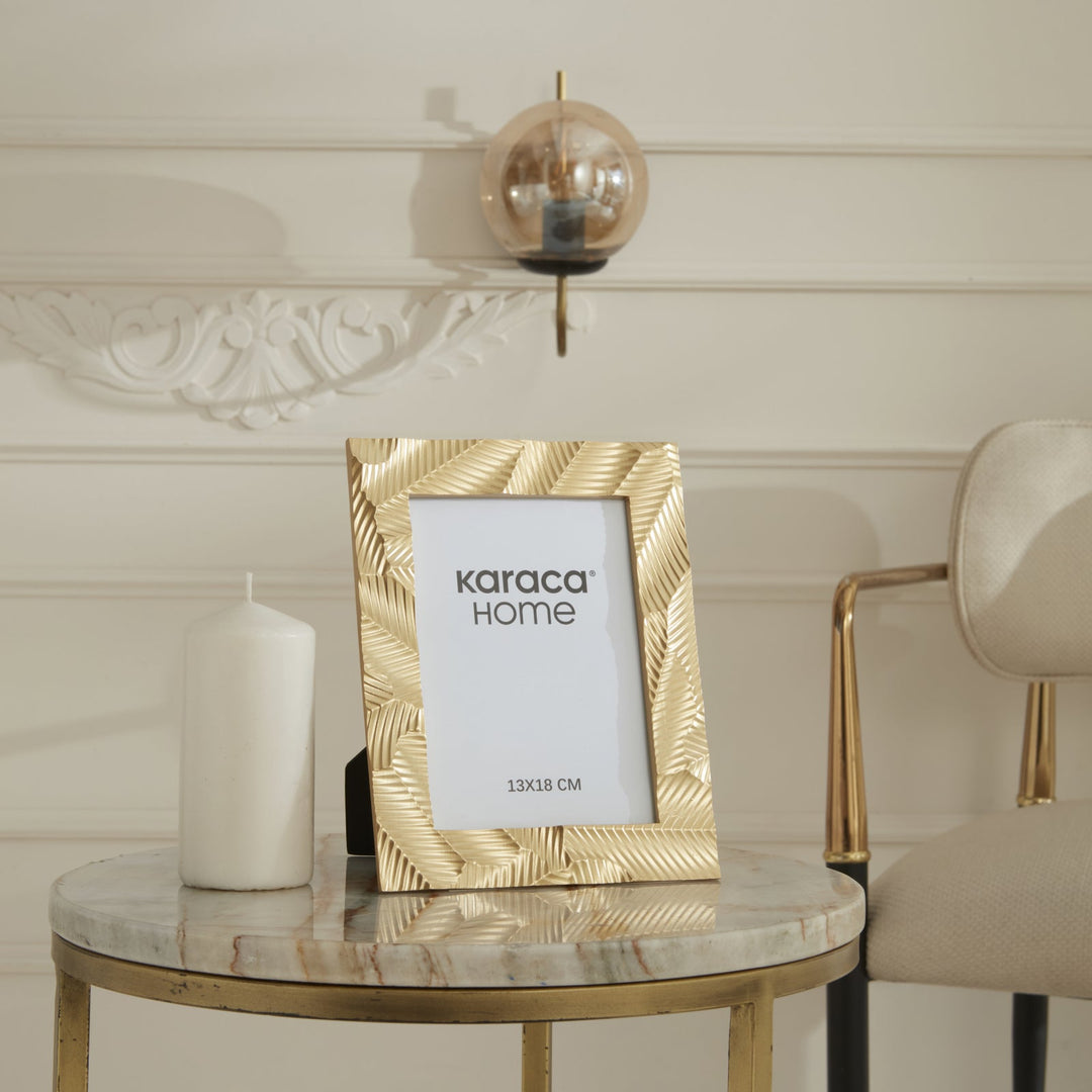 Karaca Home Lana Fotoramme – 17,8 × 22,8 cm - Guld - Løven Home