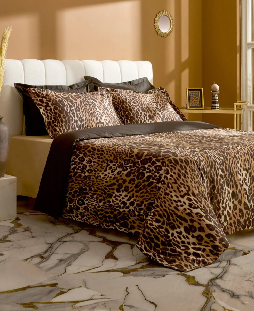 Karaca Home Leovina Dobbeltseng - Sengetøj – Brun - Løven Home