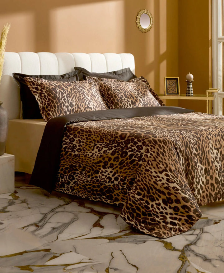 Karaca Home Leovina Dobbeltseng - Sengetøj – Brun - Løven Home