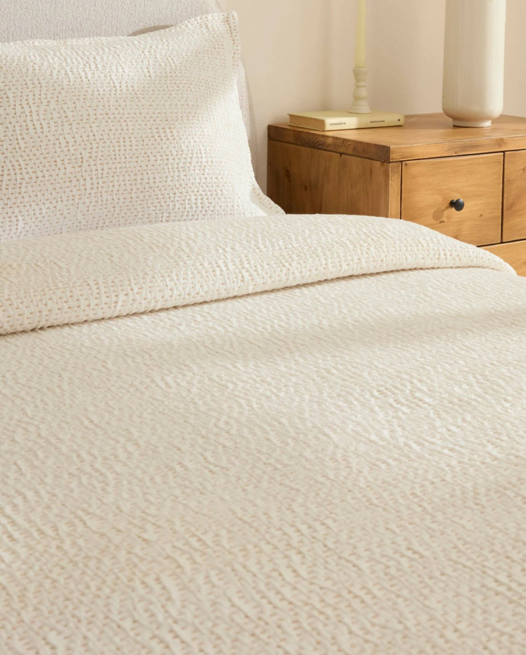 Karaca Home Linda Dobbeltseng - Overtræk – Beige - Løven Home