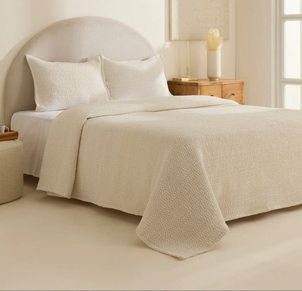 Karaca Home Linda Dobbeltseng - Overtræk – Beige - Løven Home