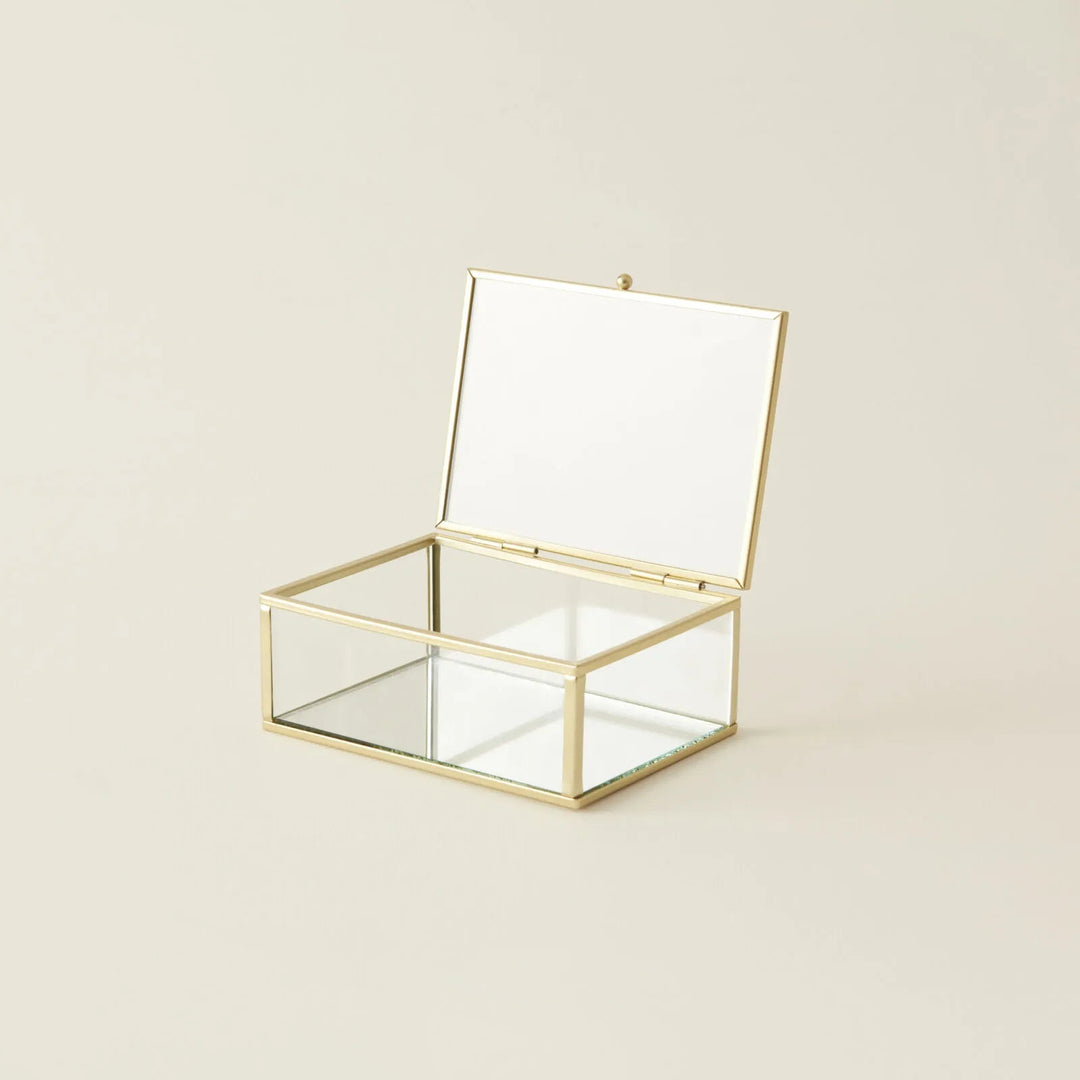 Karaca Home Magic dekorativ opbevaringsboks – 14 × 10 × 5,5 cm - Guld - Løven Home