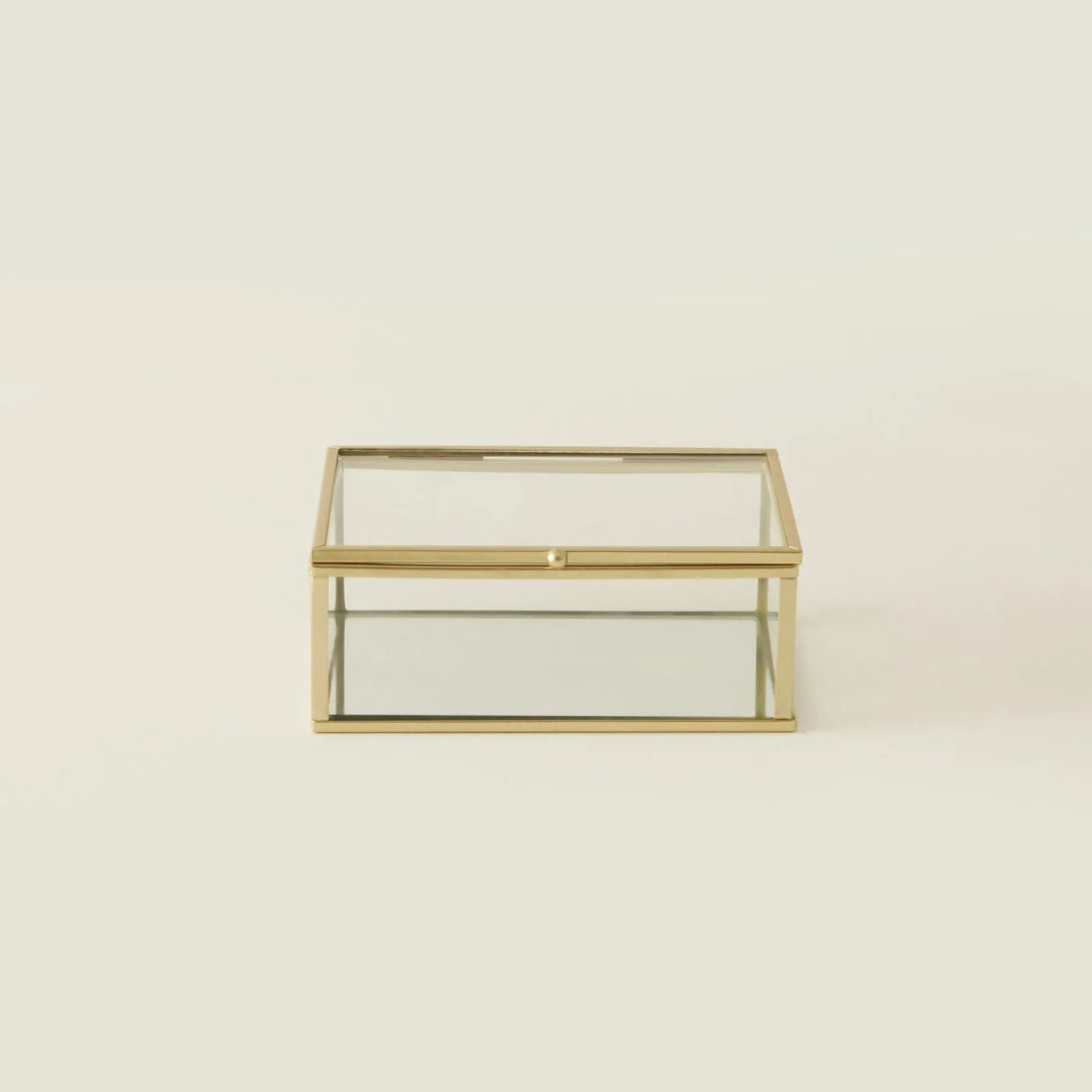 Karaca Home Magic dekorativ opbevaringsboks – 14 × 10 × 5,5 cm - Guld - Løven Home