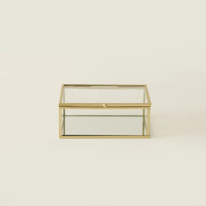 Karaca Home Magic dekorativ opbevaringsboks – 14 × 10 × 5,5 cm - Guld - Løven Home