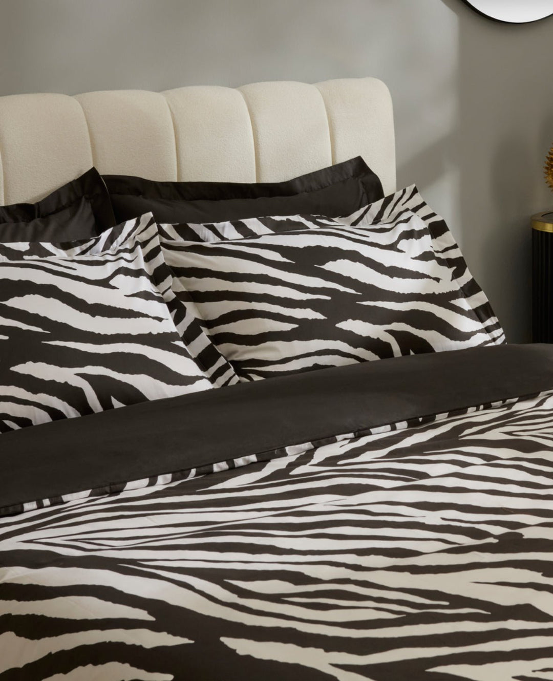 Karaca Home Marimba 100 % Bomuld Dobbeltseng - Sengetøj – Sort - Løven Home