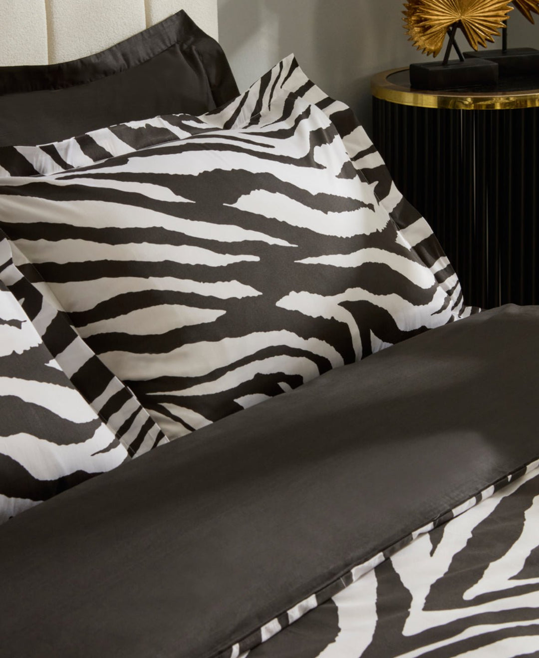 Karaca Home Marimba 100 % Bomuld Dobbeltseng - Sengetøj – Sort - Løven Home