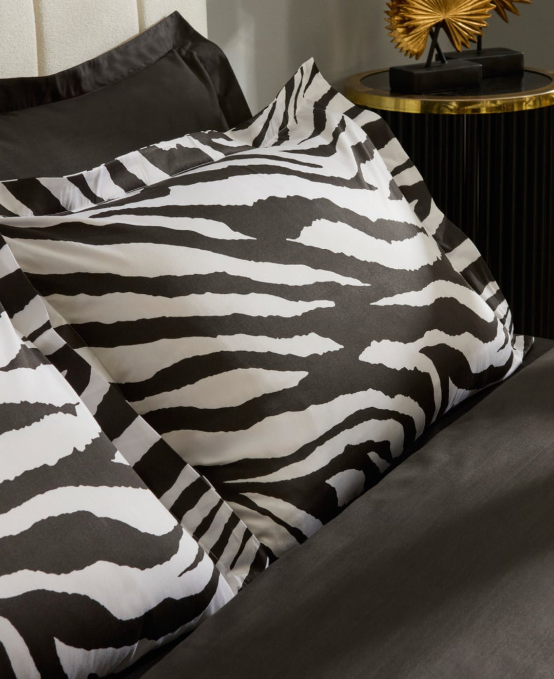 Karaca Home Marimba 100 % Bomuld Dobbeltseng - Sengetøj – Sort - Løven Home