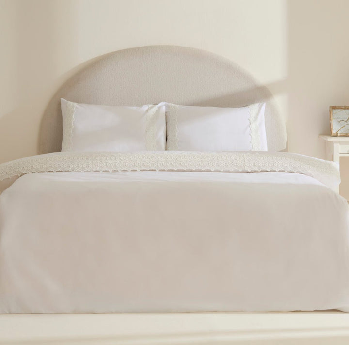 Karaca Home Nuvia Guipure Dobbeltseng - Sengetøj – Hvid - Løven Home