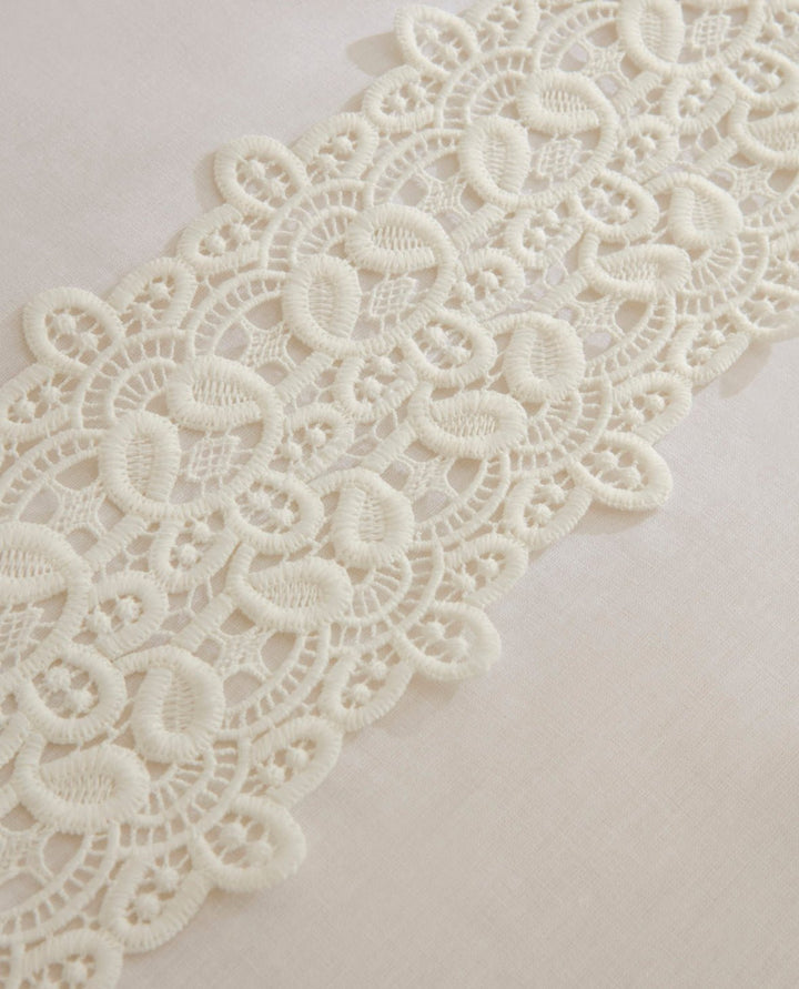 Karaca Home Nuvia Guipure Dobbeltseng - Sengetøj – Hvid - Løven Home