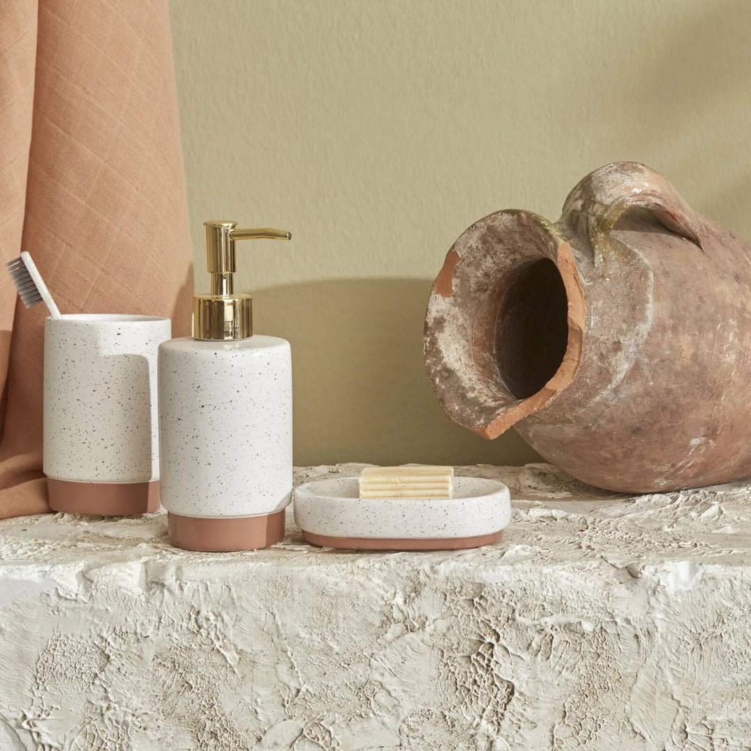 Karaca Home Palau 3 - delt Badeværelsessæt – Hvid - Løven Home