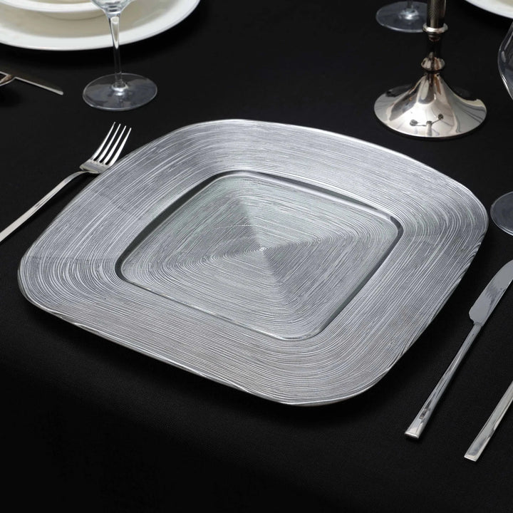 Karaca Home Premium firkantet supla / dækkeserviet – sølv 34 cm - Løven Home