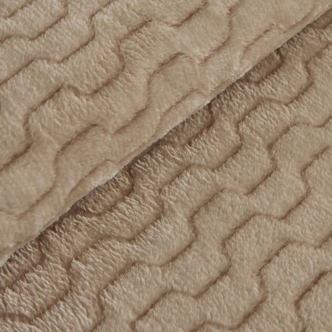 Karaca Home Raunda Enkelt Wellsoft Battaniye/Sengetæppe - Ekru - Løven Home