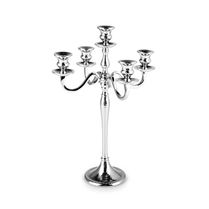 Karaca Home Rena 5 - armet lysestage - sølvfarve (45 x 30 cm) - Løven Home