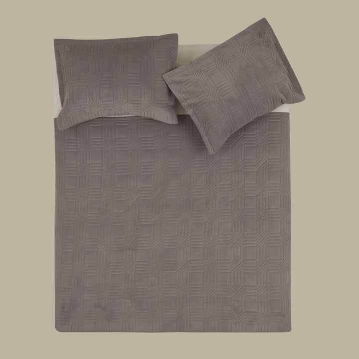 Karaca Home Sally dobbeltseng - overkast sæt – Grå - Løven Home