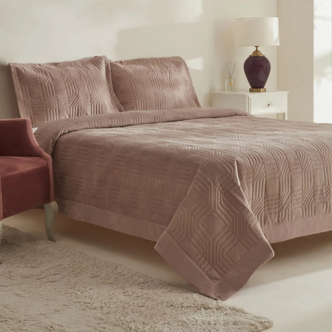 Karaca Home Sally Dobbeltseng - Overtræk – Gulkoral (Gul Kurusu) - Løven Home