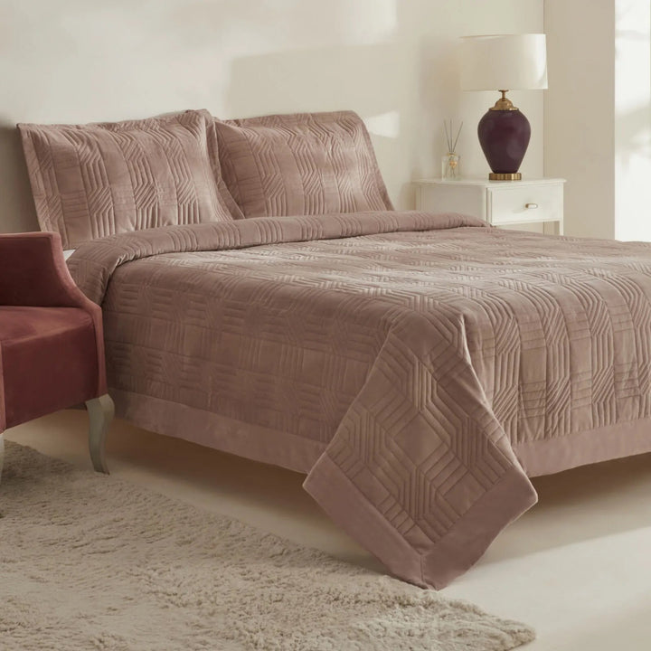 Karaca Home Sally Dobbeltseng - Overtræk – Gulkoral (Gul Kurusu) - Løven Home