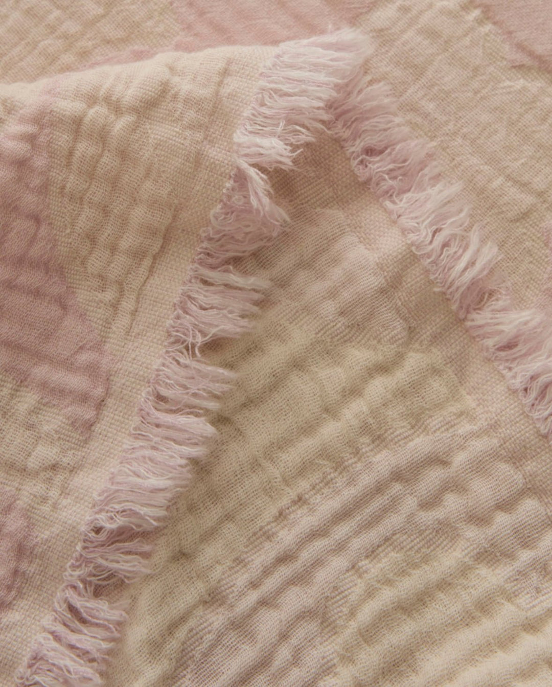 Karaca Home Shayla Pink Printet Muslin Pike - Sæt - Løven Home