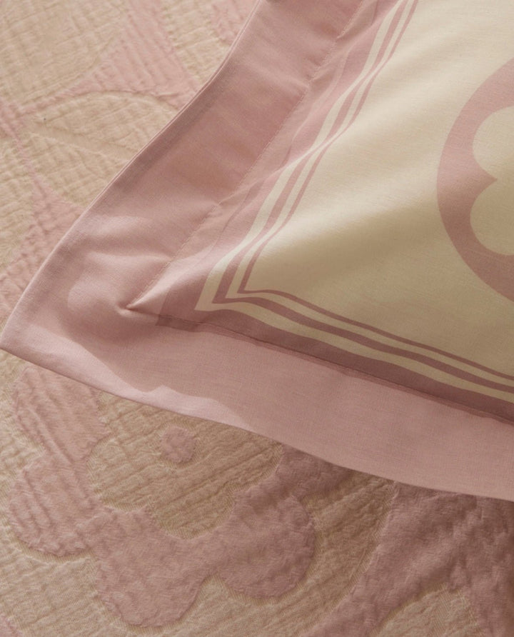 Karaca Home Shayla Pink Printet Muslin Pike - Sæt - Løven Home