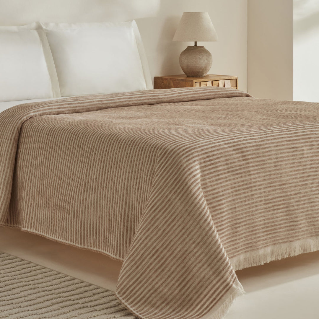 Karaca Home Sion Dobbelttæppe – Beige - Løven Home