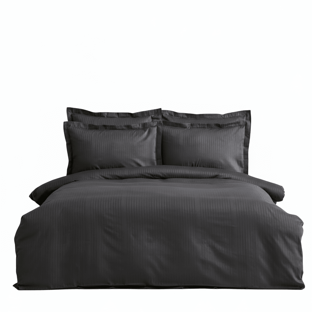 Karaca Home Uniq – Dobbeltseng Sengetøjssæt 200 x 220 cm | 100% Bomuldssatin, Antracit - Løven Home