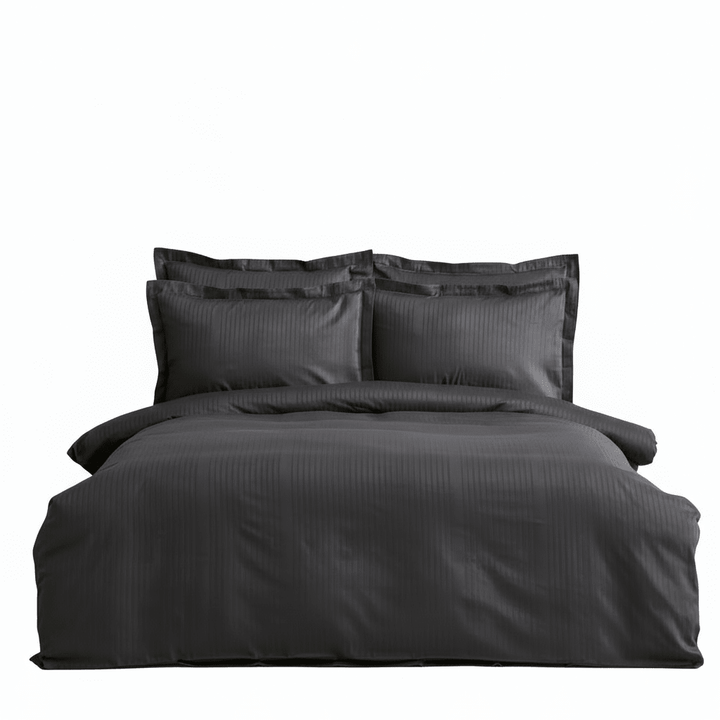 Karaca Home Uniq – Dobbeltseng Sengetøjssæt 200 x 220 cm | 100% Bomuldssatin, Antracit - Løven Home