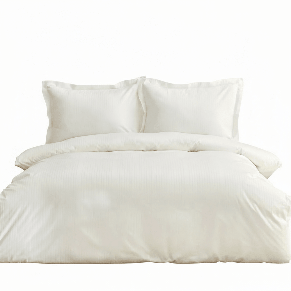 Karaca Home Uniq – Dobbeltseng Sengetøjssæt 200x220 cm | 100% Bomuldssatin | Hvid - Løven Home