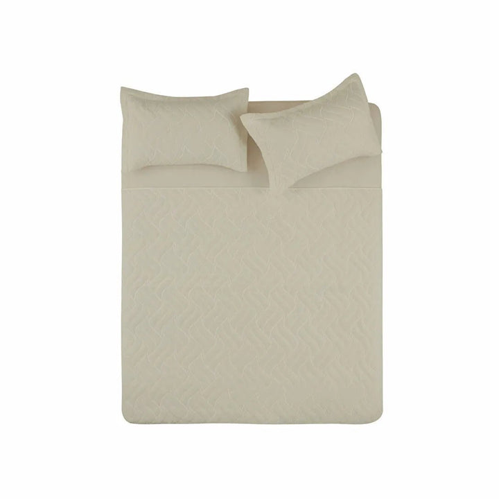 Karaca Home Vega – Dobbeltseng Sengetæppe 240x260 cm - Hvid - Løven Home