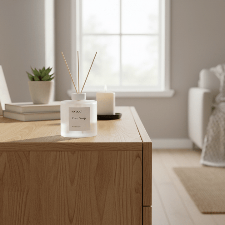 Karaca Home White Clean Pure Soap Duftspreder m/Duftpinde - 500 ml - Løven Home