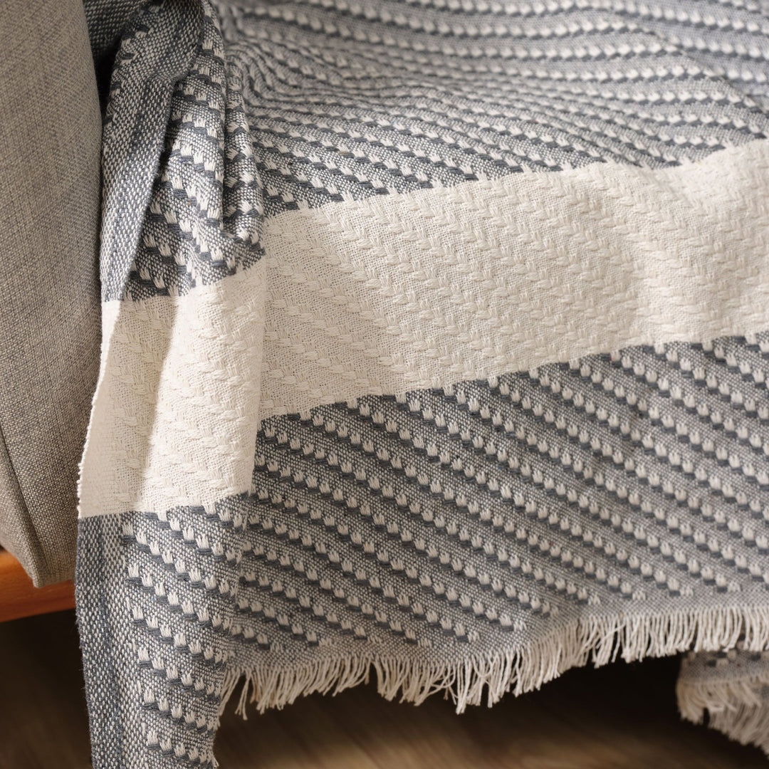 Karaca Home - Wilma - Sofaovertræk – Antracit – 170 × 210 cm - Løven Home