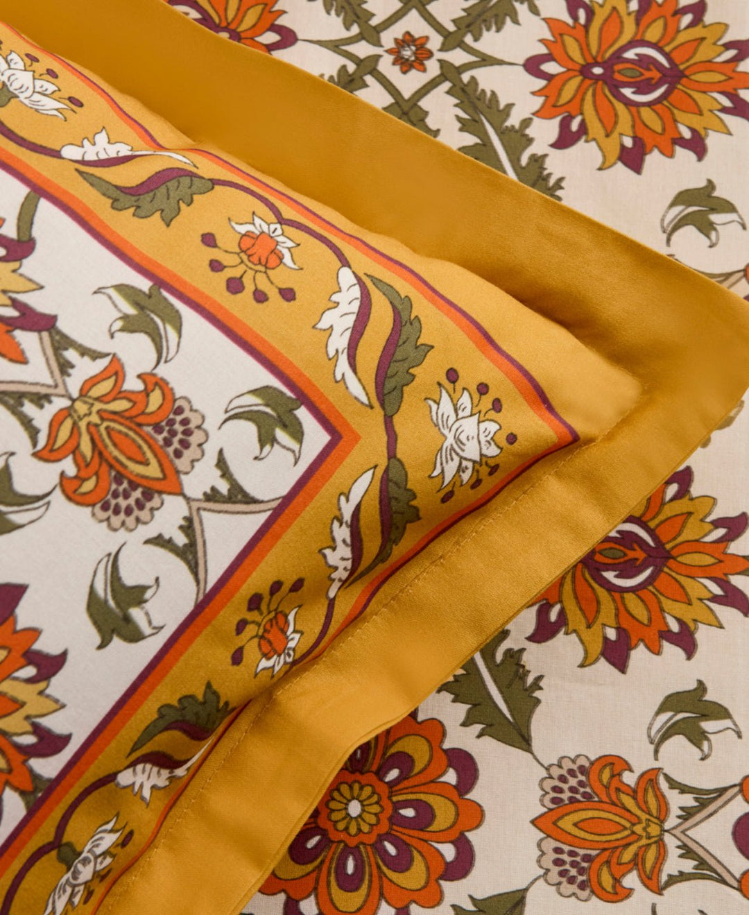 Karaca Home Zahara Dobbeltseng - Sengetøj – Sennep - Løven Home